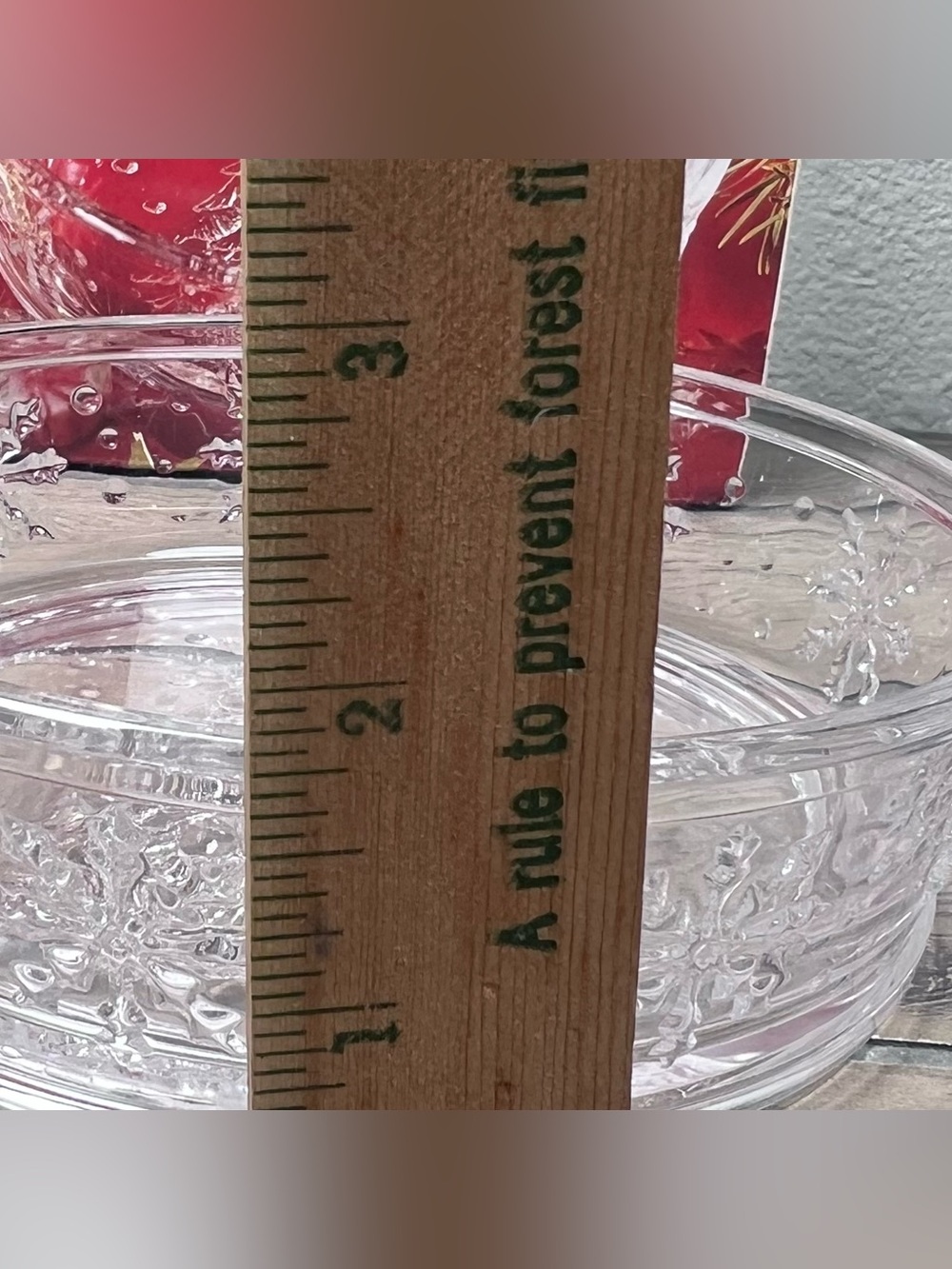 Vintage Cristal d'Arques Christmas Tree Genuine Lead Crystal Bowl Made in France - Picture 7 of 13